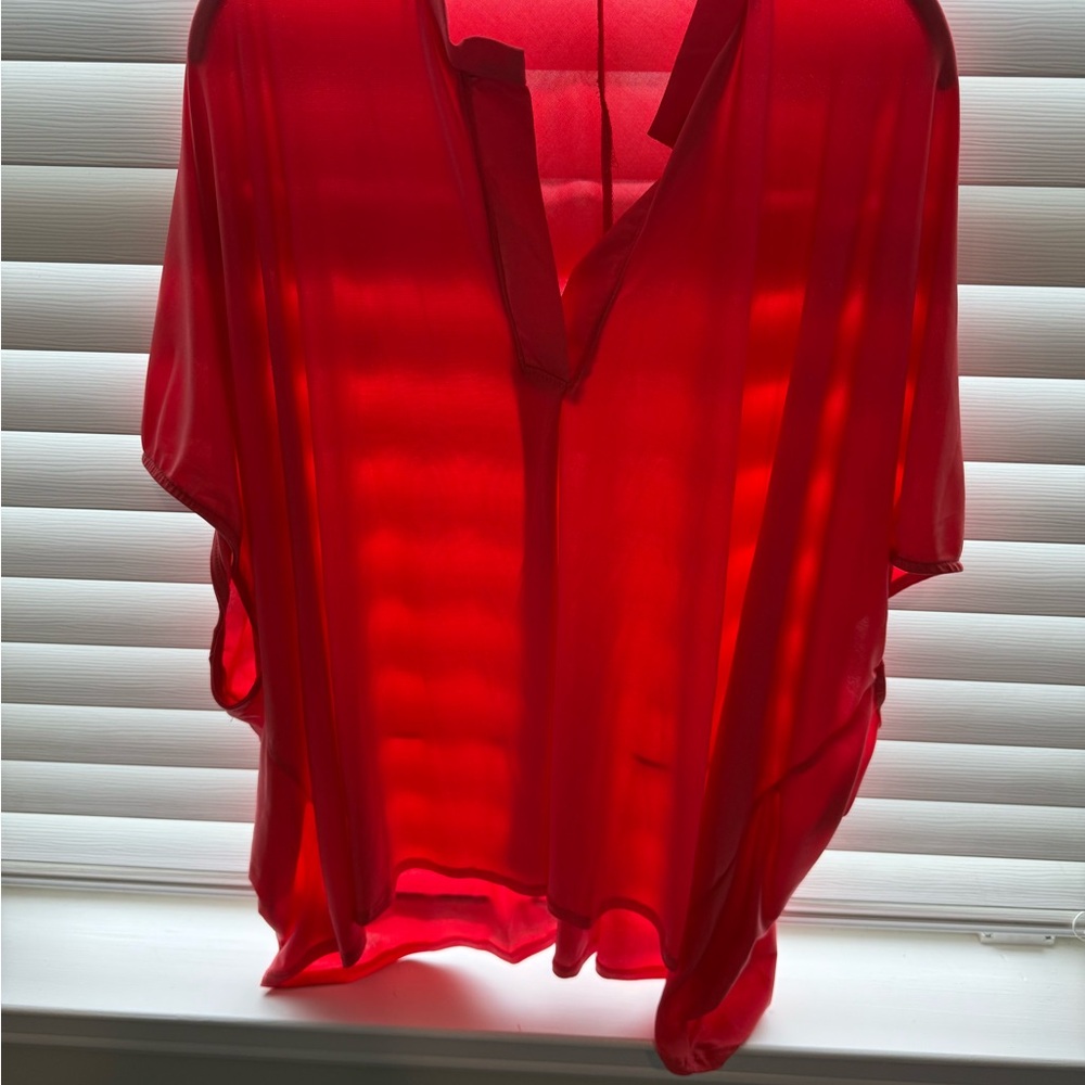 Elegant Red Women's Blouse